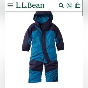 L.L. Bean Teal and Navy Winter Snowsuit